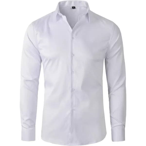 Beninos Mens Long Sleeve Slim Fit Dress Shirts