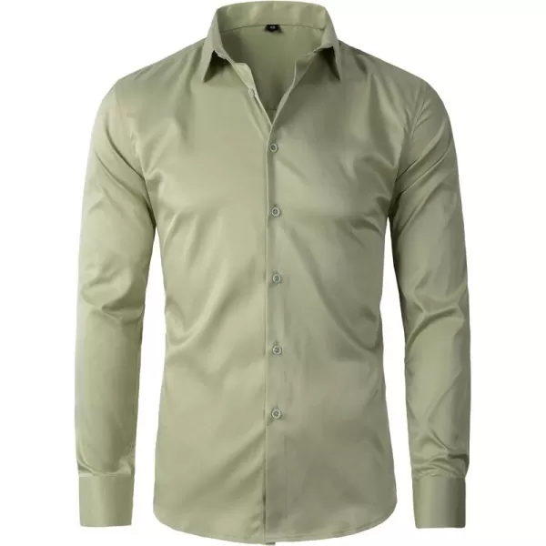 Beninos Mens Long Sleeve Slim Fit Dress Shirts