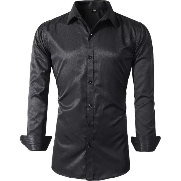 Beninos Mens Long Sleeve Slim Fit Dress Shirts