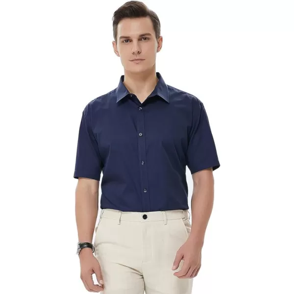 Beninos Men's Short Sleeve Dress Shirt