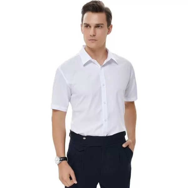Beninos Men's Short Sleeve Dress Shirt