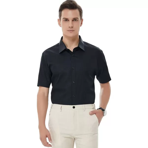 Beninos Men's Short Sleeve Dress Shirt