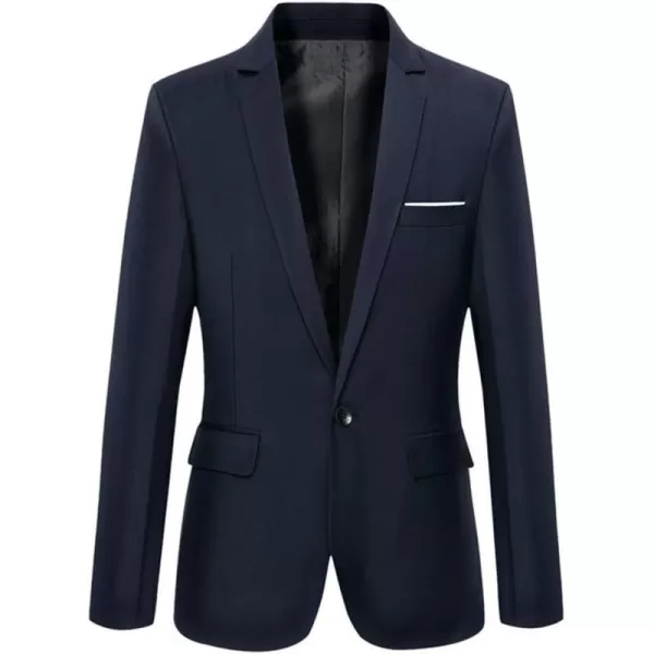 Beninos Mens Slim Fit Casual One Button Blazer Jacket