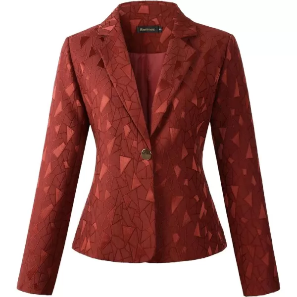 Beninos Womens 3/4 Sleeve Lightweight Office Work Suit Jacket Blazer