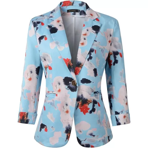 Beninos Womens 3/4 Sleeve Lightweight Office Work Suit Jacket Blazer