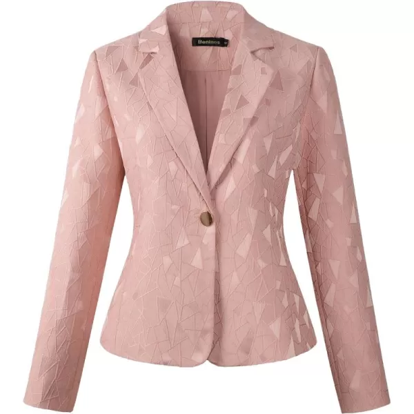 Beninos Womens 3/4 Sleeve Lightweight Office Work Suit Jacket Blazer