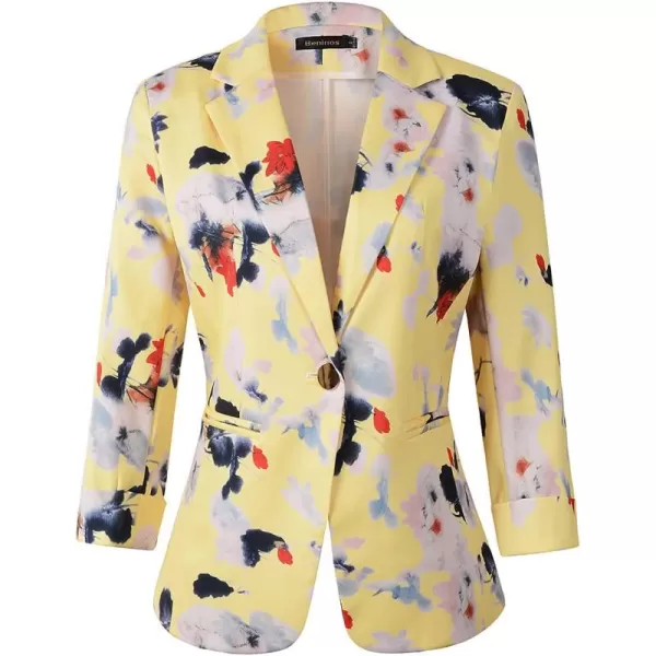 Beninos Womens 3/4 Sleeve Lightweight Office Work Suit Jacket Blazer