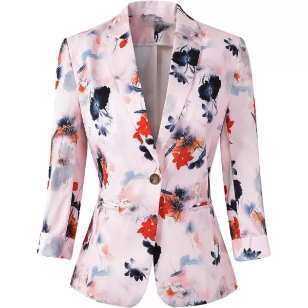 Beninos Womens 3/4 Sleeve Lightweight Office Work Suit Jacket Blazer