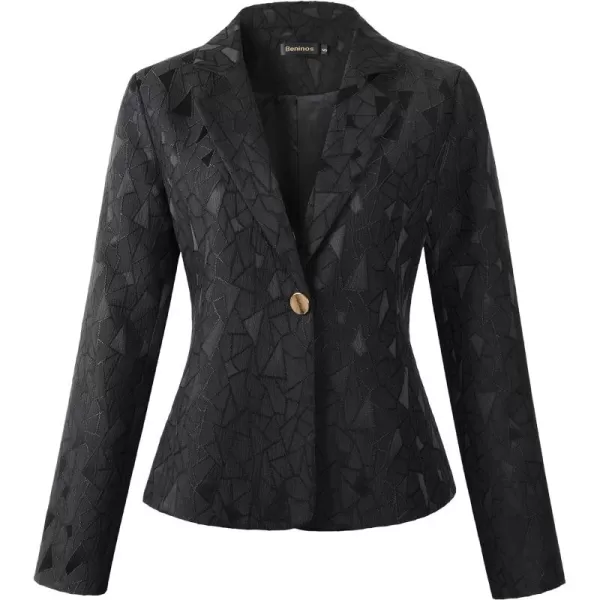 Beninos Womens 3/4 Sleeve Lightweight Office Work Suit Jacket Blazer
