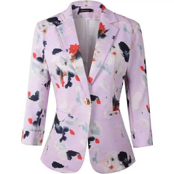 Beninos Womens 3/4 Sleeve Lightweight Office Work Suit Jacket Blazer