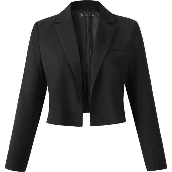 Beninos Womens Casual Blazers Open Front Crop Blazer Jacket