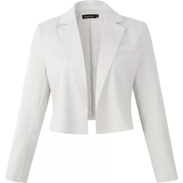 Beninos Womens Casual Blazers Open Front Crop Blazer Jacket