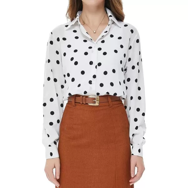 Beninos Women's Casual Blouses Long Sleeve Button Down Shirt