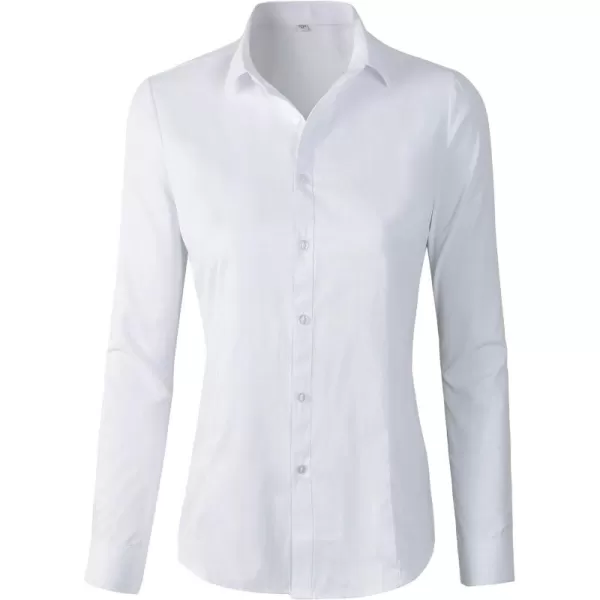 Beninos Women's Formal Work Wear White Simple Shirt
