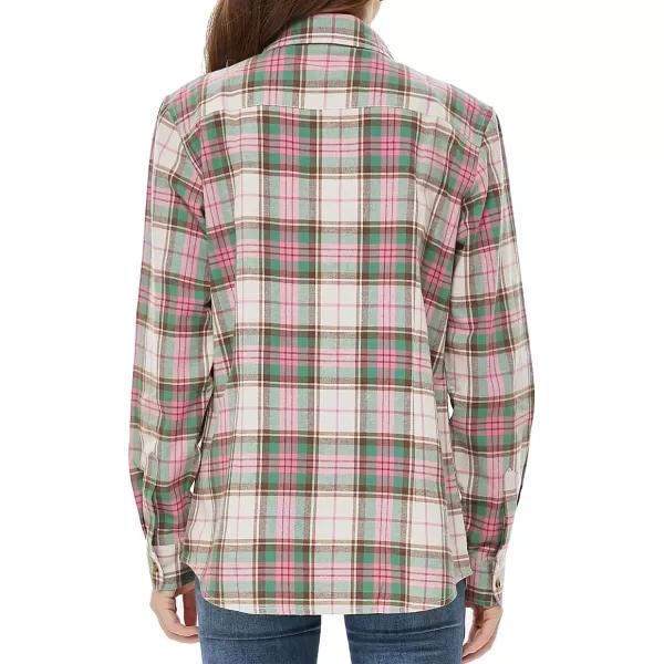 Beninos Women's Flannel Plaid Button Down Shirt Casual Blouses