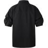 imageBeninos Womens Casual Short Sleeve Blouses Collared ShirtBlack