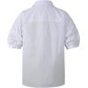 imageBeninos Womens Casual Short Sleeve Blouses Collared ShirtWhite