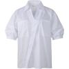 imageBeninos Womens Casual Short Sleeve Blouses Collared ShirtWhite