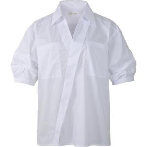 imageBeninos Womens Casual Short Sleeve Blouses Collared ShirtWhite