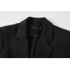 imageBeninos Womens 34 Sleeve Blazers Business Casual Solid Lightweight Suit Jacket Office BlazerBlack