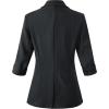 imageBeninos Womens 34 Sleeve Blazers Business Casual Solid Lightweight Suit Jacket Office BlazerBlack