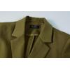 imageBeninos Womens 34 Sleeve Blazers Business Casual Solid Lightweight Suit Jacket Office BlazerCoffee