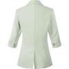 imageBeninos Womens 34 Sleeve Blazers Business Casual Solid Lightweight Suit Jacket Office BlazerGreen