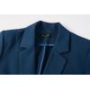 imageBeninos Womens 34 Sleeve Blazers Business Casual Solid Lightweight Suit Jacket Office BlazerNavy