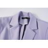 imageBeninos Womens 34 Sleeve Blazers Business Casual Solid Lightweight Suit Jacket Office BlazerPurple