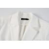 imageBeninos Womens 34 Sleeve Blazers Business Casual Solid Lightweight Suit Jacket Office BlazerWhite