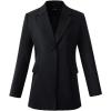 imageBeninos Womens Long Sleeve Blazers Business Casual Solid Lightweight Suit Jacket Office BlazerBlack