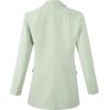 imageBeninos Womens Long Sleeve Blazers Business Casual Solid Lightweight Suit Jacket Office BlazerGreen