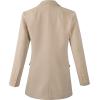 imageBeninos Womens Long Sleeve Blazers Business Casual Solid Lightweight Suit Jacket Office BlazerKhaki