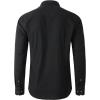 imageBeninos Mens Casual Long Sleeve Stretch Dress Shirt WrinkleFree Slim Fit Button Down ShirtsBlack
