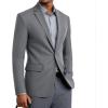 imageBeninos Mens Sport Coat Casual Blazer One Button Business Suit JacketGrey