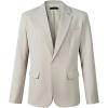 imageBeninos Mens Sport Coat Casual Blazer One Button Business Suit JacketKhaki