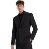 imageBeninos Mens Sport Coat Casual Blazer Peak Lapel Business Suit JacketBlack