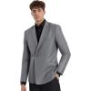 imageBeninos Mens Sport Coat Casual Blazer Peak Lapel Business Suit JacketGrey