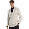 imageBeninos Mens Sport Coat Casual Blazer Peak Lapel Business Suit JacketKhaki