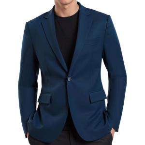 imageBeninos Mens Sport Coat Casual Blazer One Button Business Suit JacketNavy
