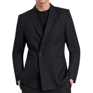 imageBeninos Mens Sport Coat Casual Blazer Peak Lapel Business Suit JacketBlack