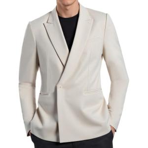 imageBeninos Mens Sport Coat Casual Blazer Peak Lapel Business Suit JacketKhaki