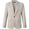 imageBeninos Mens Sport Coat Casual Blazer One Button Business Suit Jacket306 Khaki