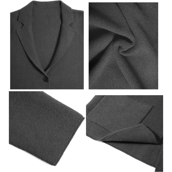 Beotyshow Mens Cardigan Sweater Blazer Cable Knit Button Down Knitted Sweater Casual with Pockets
