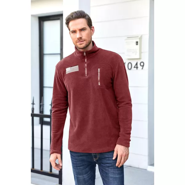 Beotyshow Mens Tactical Fleece Jacket Polar Soft Warm Quarter Zip Pullover