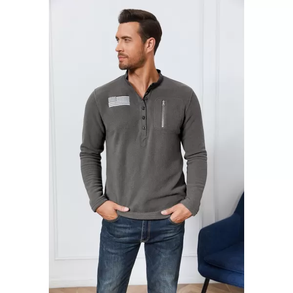 Beotyshow Mens Tactical Fleece Jacket Polar Soft Warm Quarter Zip Pullover