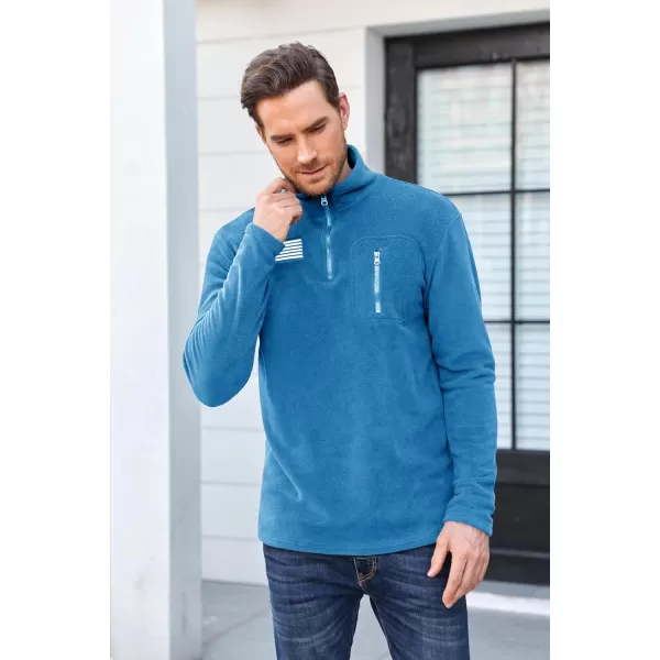 Beotyshow Mens Tactical Fleece Jacket Polar Soft Warm Quarter Zip Pullover