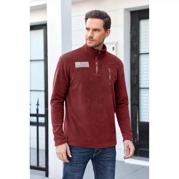 Beotyshow Mens Tactical Fleece Jacket Polar Soft Warm Quarter Zip Pullover