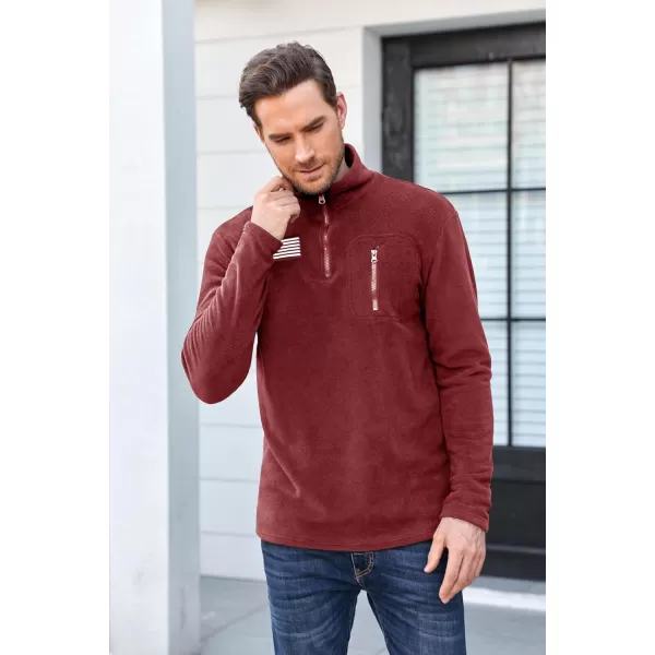 Beotyshow Mens Tactical Fleece Jacket Polar Soft Warm Quarter Zip Pullover
