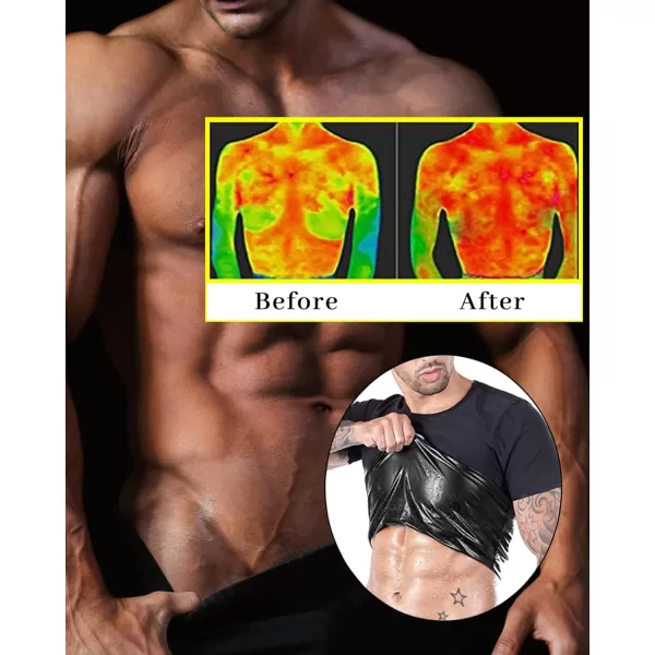 CGTFY Gynecomastia Compression Shirts Men Tank Top Sauna Sweat Shirts,Slimming Body Shaper Vest for Men